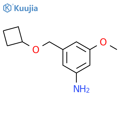 3-(cyclobutoxymethyl)-5-methoxyaniline structure