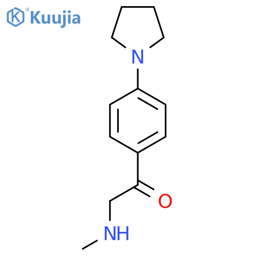 2-(methylamino)-1-4-(pyrrolidin-1-yl)phenylethan-1-one structure