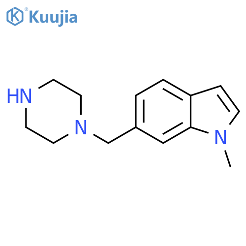 1-methyl-6-(piperazin-1-yl)methyl-1H-indole structure