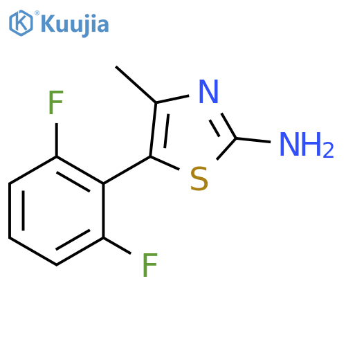 5-(2,6-difluorophenyl)-4-methyl-1,3-thiazol-2-amine structure