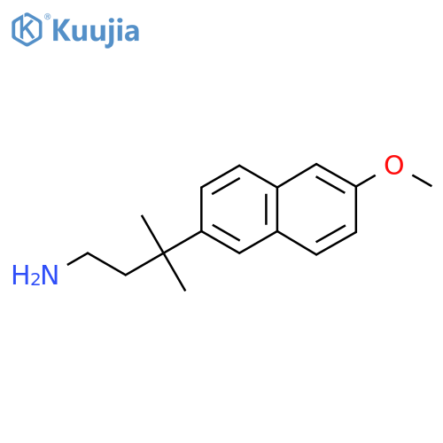 3-(6-methoxynaphthalen-2-yl)-3-methylbutan-1-amine structure