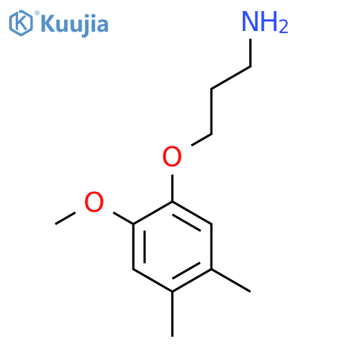 3-(2-methoxy-4,5-dimethylphenoxy)propan-1-amine structure