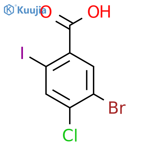 5-Bromo-4-chloro-2-iodobenzoic acid structure