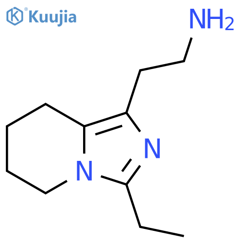2-(3-Ethyl-5,6,7,8-tetrahydroimidazo[1,5-a]pyridin-1-yl)ethanamine structure