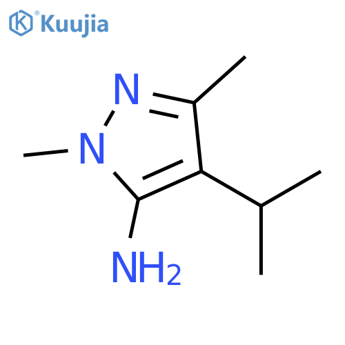 1,3-dimethyl-4-(propan-2-yl)-1H-pyrazol-5-amine structure