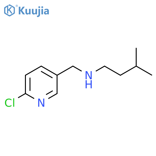 (6-chloropyridin-3-yl)methyl(3-methylbutyl)amine structure