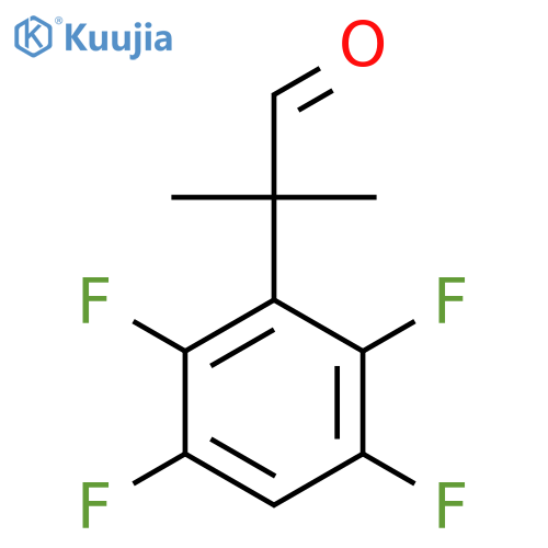 2-methyl-2-(2,3,5,6-tetrafluorophenyl)propanal structure