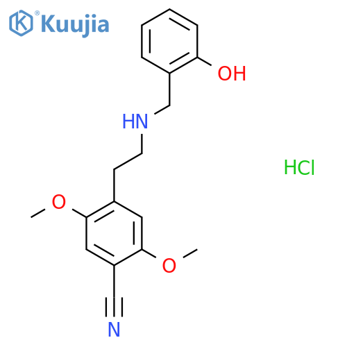 NBOH-2C-CN hydrochloride structure