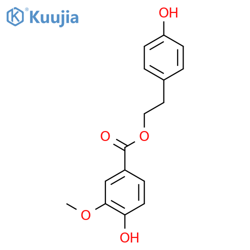 2-(4-Hydroxyphenyl)ethyl 4-hydroxy-3-methoxybenzoate structure