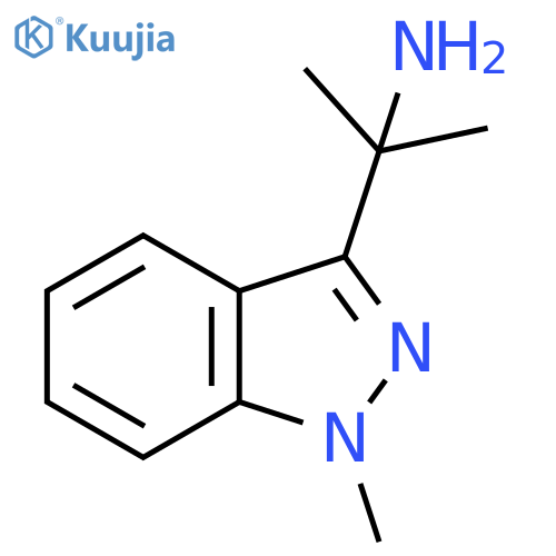 2-(1-methyl-1H-indazol-3-yl)propan-2-amine structure