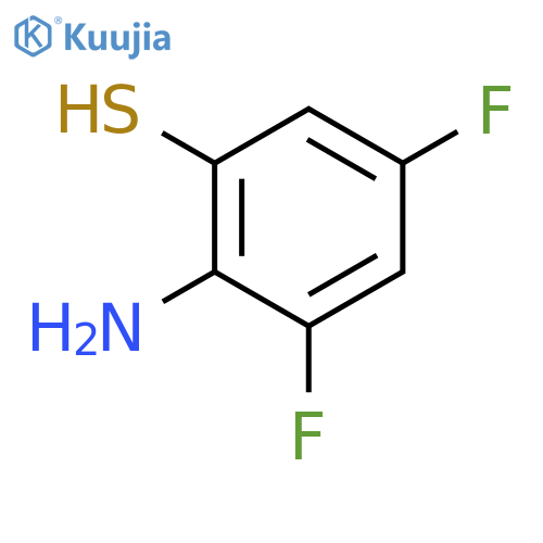 2-amino-3,5-difluorobenzene-1-thiol structure