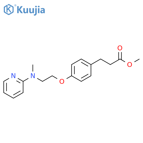 4-2-(Methyl-2-pyridinylamino)ethoxybenzenepropanoic Acid Methyl Ester structure