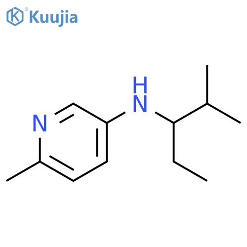 6-methyl-N-(2-methylpentan-3-yl)pyridin-3-amine structure