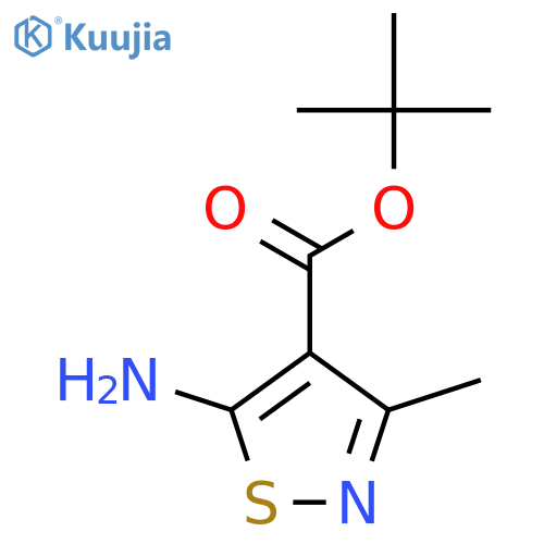 Tert-butyl 5-amino-3-methyl-1,2-thiazole-4-carboxylate structure