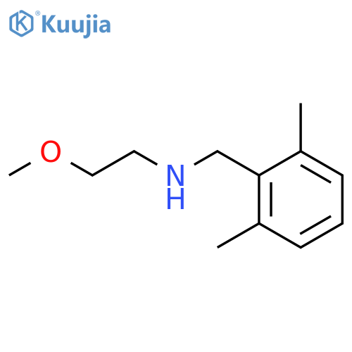 (2,6-dimethylphenyl)methyl(2-methoxyethyl)amine structure