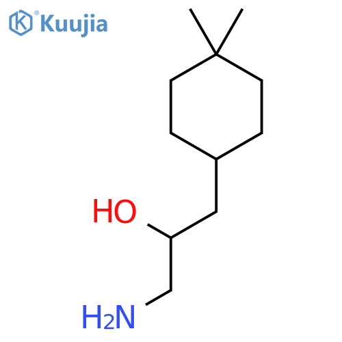 1-amino-3-(4,4-dimethylcyclohexyl)propan-2-ol structure
