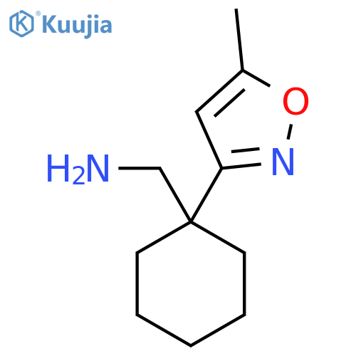 1-(5-methyl-1,2-oxazol-3-yl)cyclohexylmethanamine structure