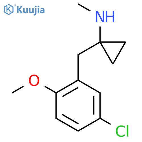 1-(5-chloro-2-methoxyphenyl)methyl-N-methylcyclopropan-1-amine structure