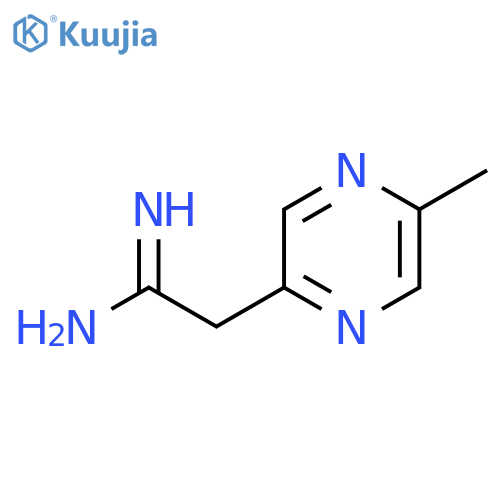 2-(5-methylpyrazin-2-yl)ethanimidamide structure