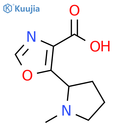 5-(1-Methylpyrrolidin-2-yl)-1,3-oxazole-4-carboxylic acid structure