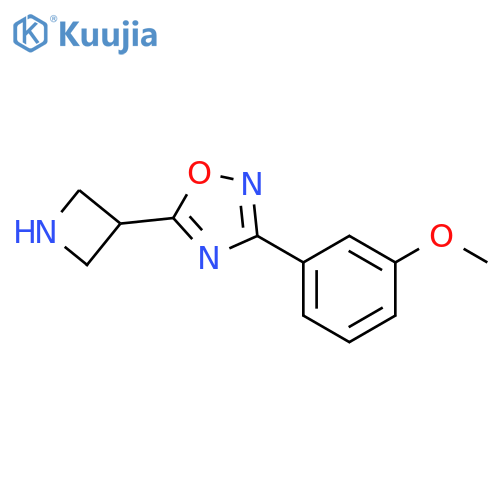 5-Azetidin-3-yl-3-(3-methoxy-phenyl)-[1,2,4]oxadiazole structure