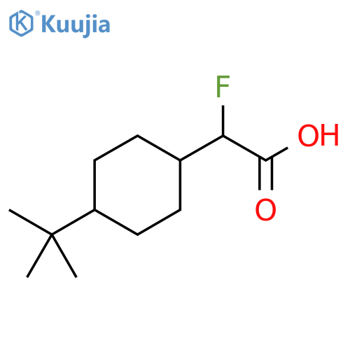 Cyclohexaneacetic acid, 4-(1,1-dimethylethyl)-α-fluoro- structure