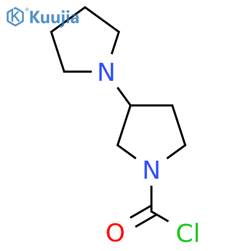 3-(Pyrrolidin-1-yl)pyrrolidine-1-carbonyl chloride structure