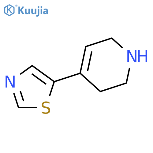 4-(1,3-thiazol-5-yl)-1,2,3,6-tetrahydropyridine structure