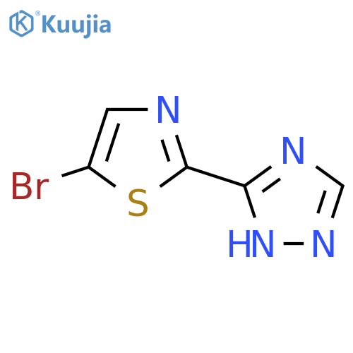 3-(5-Bromo-1,3-thiazol-2-yl)-4H-1,2,4-triazole structure
