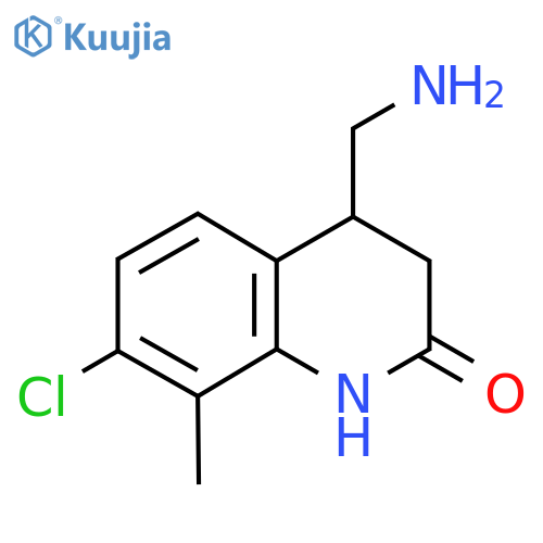 4-(Aminomethyl)-7-chloro-8-methyl-1,2,3,4-tetrahydroquinolin-2-one structure