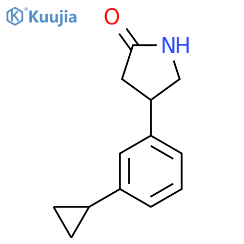 4-(3-cyclopropylphenyl)pyrrolidin-2-one structure
