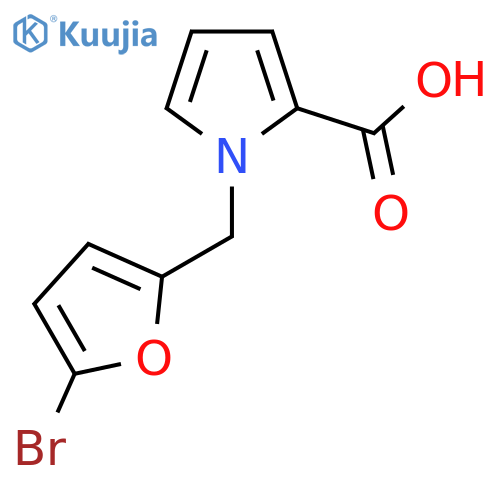 1-[(5-Bromofuran-2-yl)methyl]-1H-pyrrole-2-carboxylic acid structure
