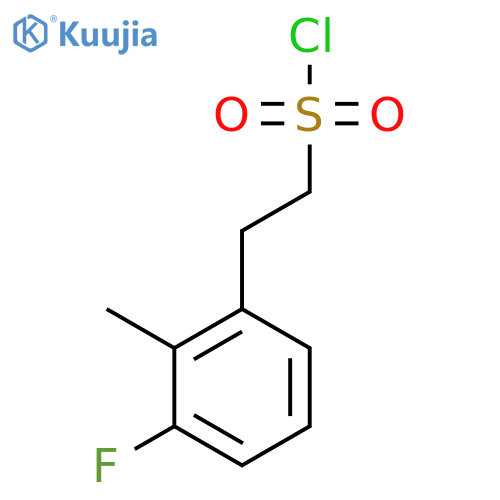 2-(3-fluoro-2-methylphenyl)ethane-1-sulfonyl chloride structure