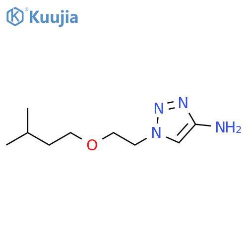 1-2-(3-methylbutoxy)ethyl-1H-1,2,3-triazol-4-amine structure