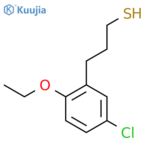 3-(5-chloro-2-ethoxyphenyl)propane-1-thiol structure