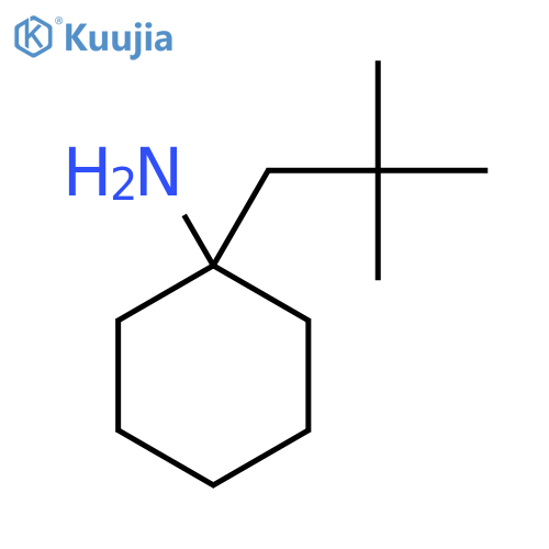 1-(2,2-dimethylpropyl)cyclohexan-1-amine structure