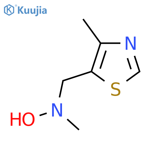 N-methyl-N-(4-methyl-1,3-thiazol-5-yl)methylhydroxylamine structure