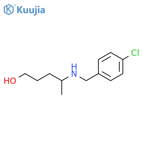 4-{(4-chlorophenyl)methylamino}pentan-1-ol structure