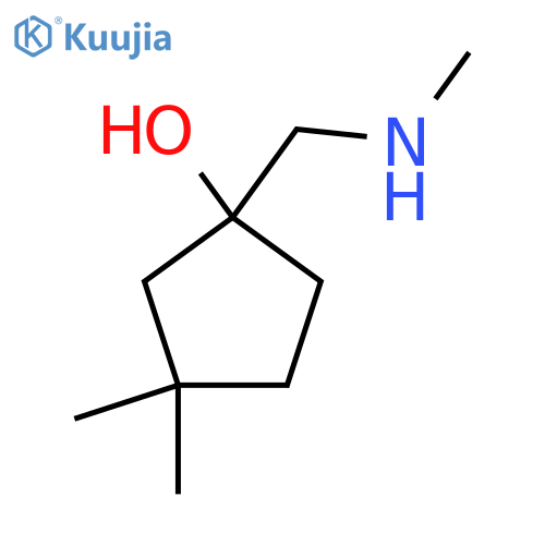 3,3-dimethyl-1-(methylamino)methylcyclopentan-1-ol structure