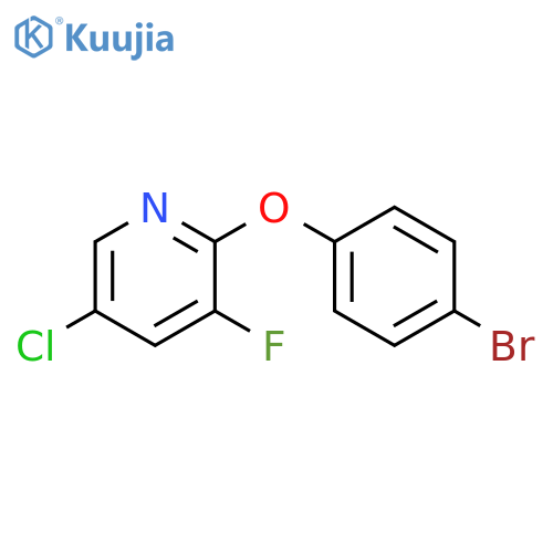 2-(4-bromophenoxy)-5-chloro-3-fluoropyridine structure