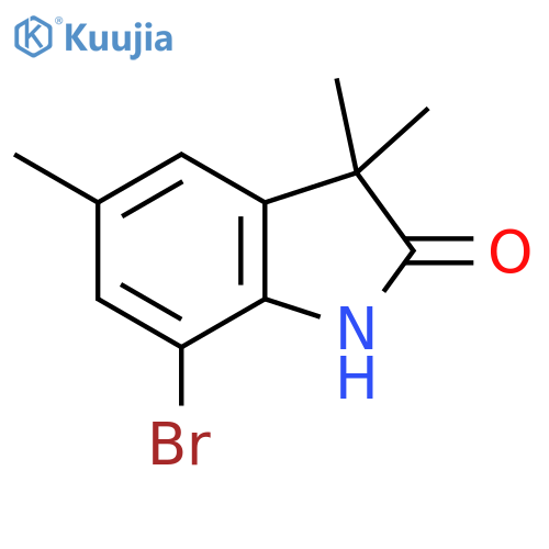 2H-Indol-2-one, 7-bromo-1,3-dihydro-3,3,5-trimethyl- structure