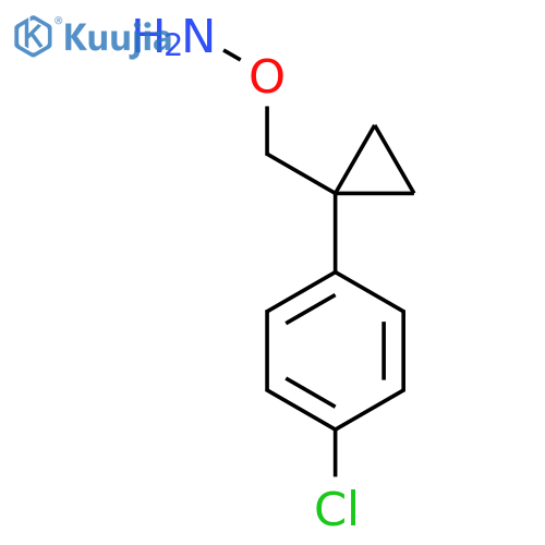 O-{1-(4-chlorophenyl)cyclopropylmethyl}hydroxylamine structure