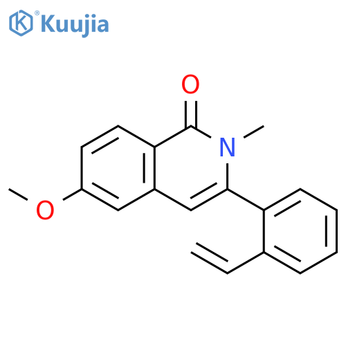 1(2H)-Isoquinolinone, 3-(2-ethenylphenyl)-6-methoxy-2-methyl- structure