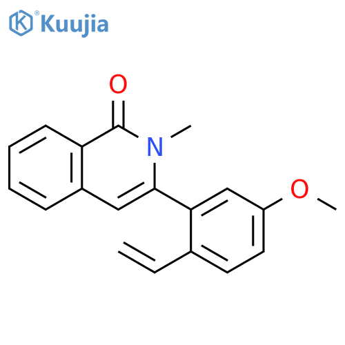 1(2H)-Isoquinolinone, 3-(2-ethenyl-5-methoxyphenyl)-2-methyl- structure