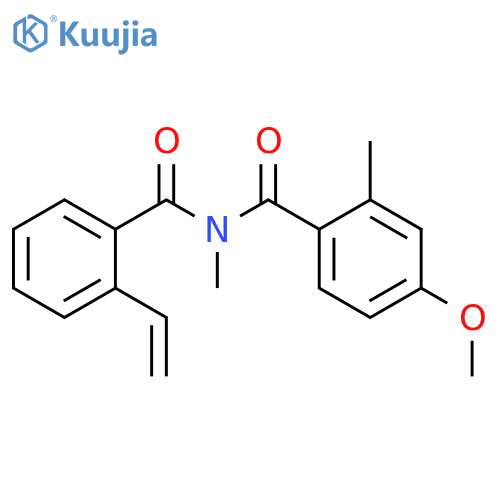 Benzamide, N-(2-ethenylbenzoyl)-4-methoxy-N,2-dimethyl- structure