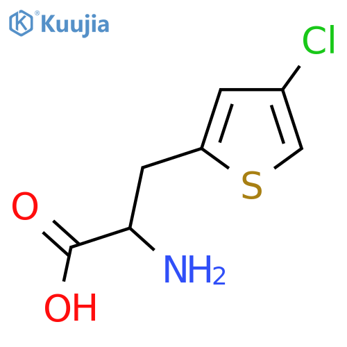 2-Amino-3-(4-chlorothiophen-2-yl)propanoic acid structure