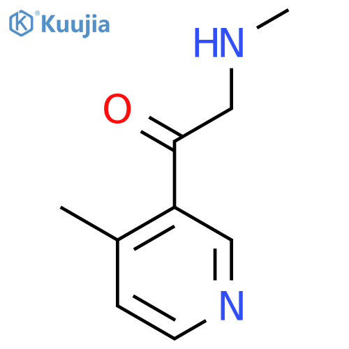 2-(methylamino)-1-(4-methylpyridin-3-yl)ethan-1-one structure