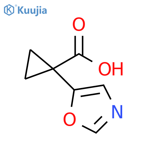 1-(1,3-oxazol-5-yl)cyclopropane-1-carboxylic acid structure