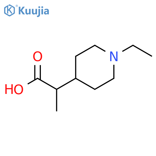 4-Piperidineacetic acid, 1-ethyl-α-methyl- structure