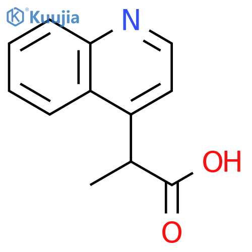 2-(quinolin-4-yl)propanoic acid structure